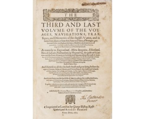 Voyages.- Hakluyt (Richard) The Principal Navigations, Voiages, Traffiques and Dicoveries of the English Nation, made by Sea 