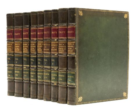 Strutt (Joseph) Borda Anzel-cynnan: or A Complete View of the Manners, Customs, Arms, Habits. &amp;c. of the Inhabitants of E