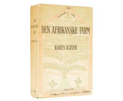 Blixen (Karen) Den Afrikanske Farm, first Danish edition, original pictorial wrappers, light toning and creasing to spine, sp