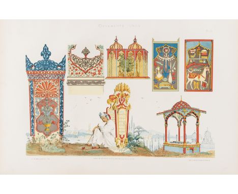 Ornament.- Collinot (E. ) and A. de Beaumont. Encylcopédie des Arts Décoratifs de l'Orient, 4 vol. only (of 6), of 500 copies