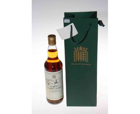 Bottle of House of Commons blended Scotch Whisky, signed by Boris Johnson. *Sold for the 100% benefit of St. Teresa's Hospice