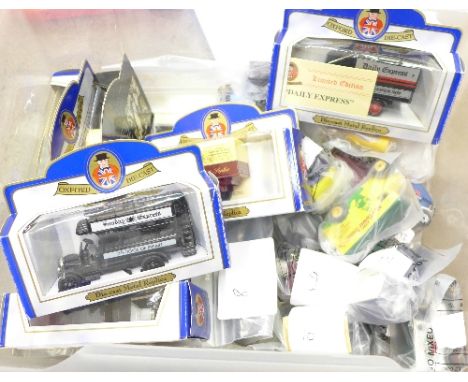 Thirty-seven die-cast vehicles including Corgi, Matchbox and Lledo, some boxed