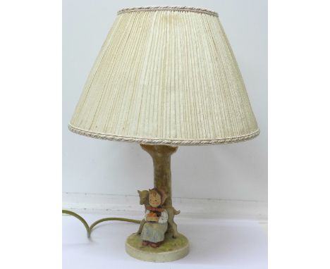 A Hummell figural table lamp