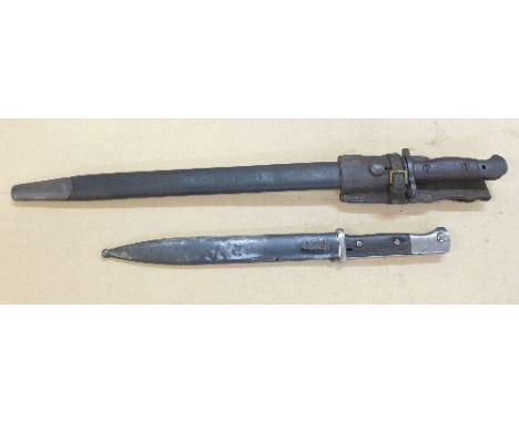 Two bayonets, British pattern 1907, Wilkinson 11/16 and German 1898 stamped with Imperial Eagle