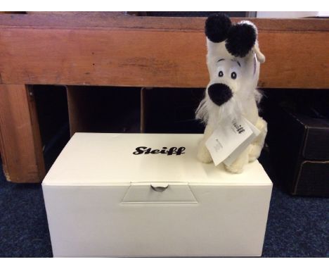 *A Steiff 50th anniversary Idefix-Dogmatix no. 309 in box.