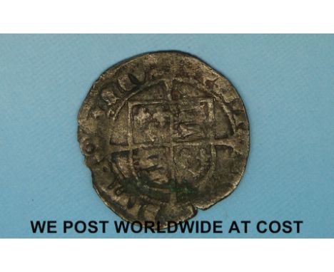 A Henry VIII third coinage or posthumous issue groat 1544-51 with 'old bearded' portrait 