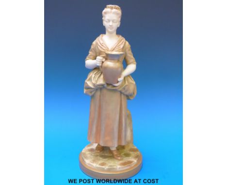 A Royal Worcester figure 'The Innkeepers Companion', produced for the Chicago World Fair in 1893 and marked rare in Henry San
