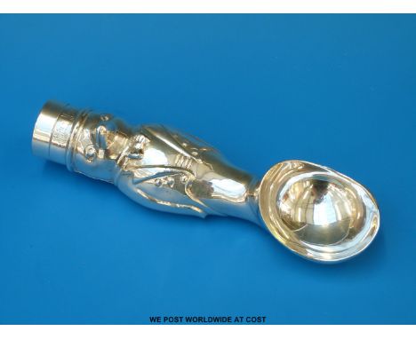 A vintage Neiman Marcus silver plated 'Penguin' ice cream/sorbet scoop (length 18cm)