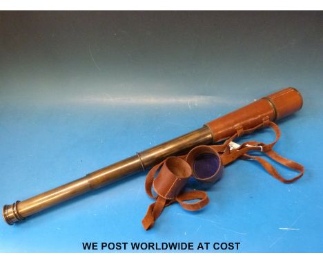 A Broadhurst & Clarkson military style four draw telescope