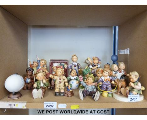 Nineteen Goebel Hummel figures and figure groups, all in original boxes. 