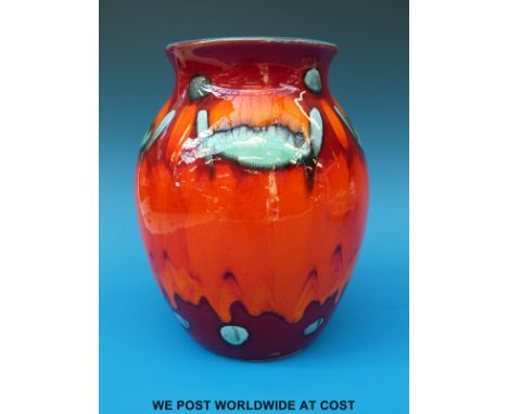 A Poole pottery vase (20cm tall)