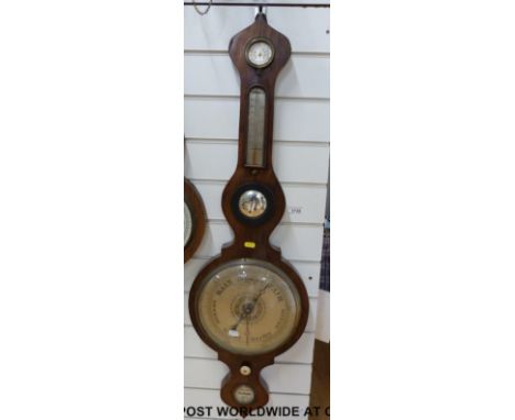 A 19thC rosewood 'Stier and Dilger' of Bath banjo barometer