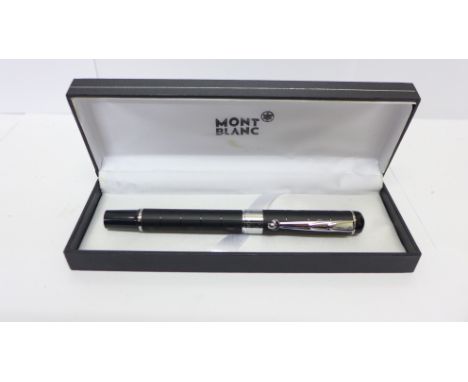 A Mont Blanc rollerball pen, boxed