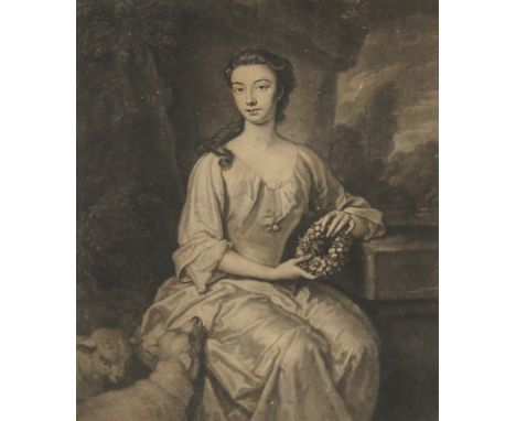 Valentine Green, British 1739-1813- "The Right Honble Lady Louisa Manners, Sister of the Earl of Dysart", after SirJoshua Rey