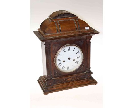 Antique wall clock (Ipswich dial), and mantel clock (2)