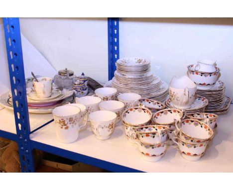 Melba china tea service, Royal Doulton Bunnykins trio, etc