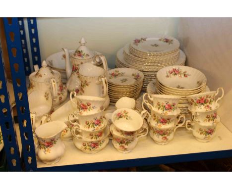 Royal Albert 'Moss Rose' dinner, tea and coffee service