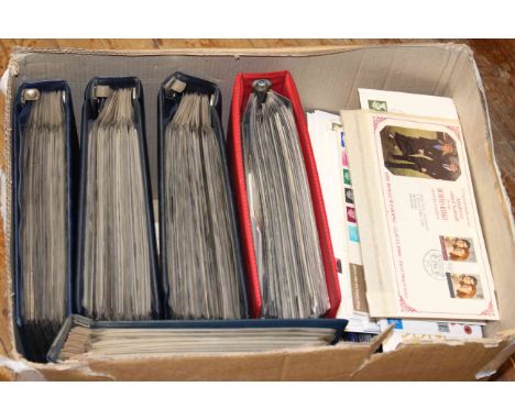 Large collection of first day covers in seven albums and loose