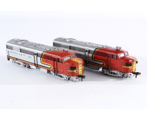 Fleischmann Diesellok mit Ergänzung ”SF” 1341/1342, Spur H0, silber/rot/gelb, Alterungsspuren, Z 3