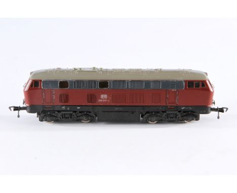 Lima Diesellok ”216 011-7”, Spur H0, rot/grau, Alterungsspuren, Z 3