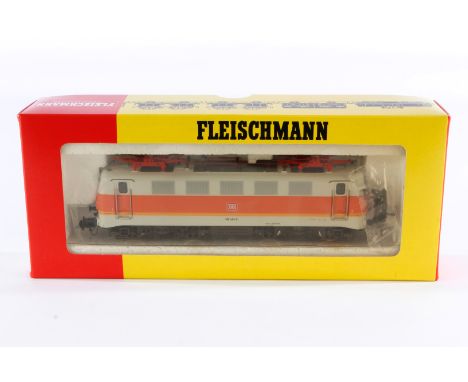 Fleischmann E-Lok ”141 441-6” 4329, Spur H0, weiß/orange, Alterungsspuren, im leicht besch. OK, sonst Z 2
