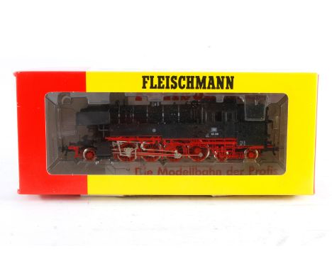 Fleischmann 1-D-2 Tenderlok ”65 018” 1165, Spur H0, schwarz, Alterungsspuren, OK, Z 2-3
