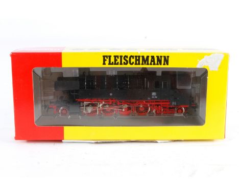 Fleischmann 1-D-2 Tenderlok ”65 018” 4065, Spur H0, schwarz, Alterungsspuren, OK, Z 2-3