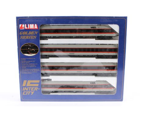 Lima Inter-City 149742 G, Spur H0, 4-teilig, grau/rot/schwarz, Alterungsspuren, im tw besch. OK, Z 2-3