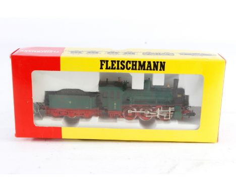 Fleischmann C-Schlepptenderlok ”3915” 4812, Spur H0, grün/schwarz, Alterungsspuren, OK, Z 2-3