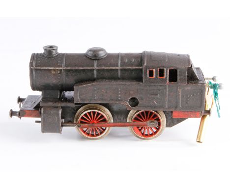 Fleischmann B-Tenderlok, Spur 0, Uhrwerk intakt, schwarz, LS, Z 3