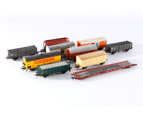Konv. 10 Fleischmann Güterwagen, Spur H0, Alterungsspuren, Z 3