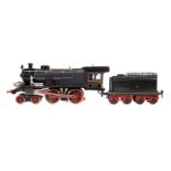 Märklin 2-B Dampflok EE 65/13021, mit 4A-Tender, Spur 1, elektr., mit 2 el. bel. Stirnlampen, 1