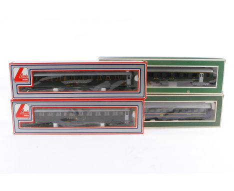 4 Lima Wagen, Spur H0, Alterungsspuren, je im tw besch. OK, meist Z 2-3