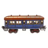 Märklin franz. Salonwagen 1847, Spur 1, uralt, HL, mit Mitteleinstieg, Inneneinrichtung, Figuren und