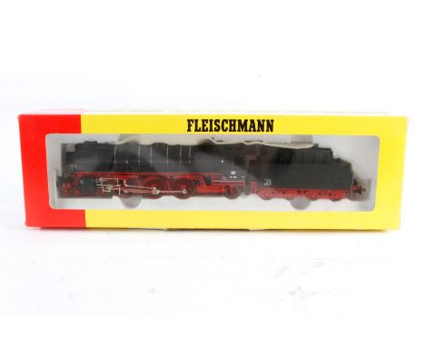 Fleischmann 2-C-1 Schlepptenderlok ”01 164” 4169, Spur H0, schwarz, Alterungsspuren, OK, Z 2-3