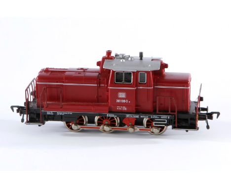 Fleischmann Diesellok ”261 199-3”, Spur H0, rot, Alterungsspuren, Z 3
