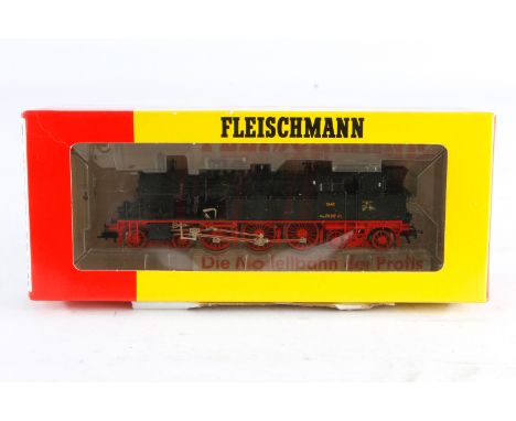 Fleischmann 2-C-2 Tenderlok ”78 317” 4878, Spur H0, schwarz, Alterungsspuren, OK, Z 2-3