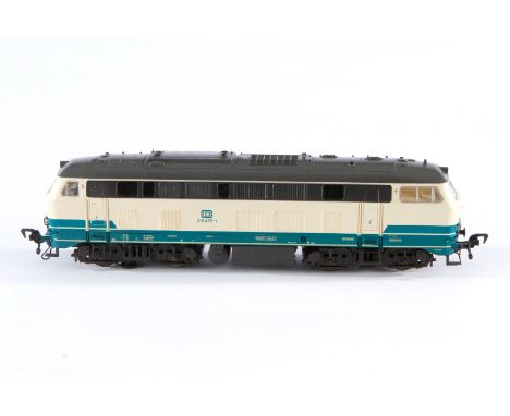 Fleischmann Diesellok ”218 452-1”, Spur H0, creme/türkisgrün, Alterungsspuren, Z 3