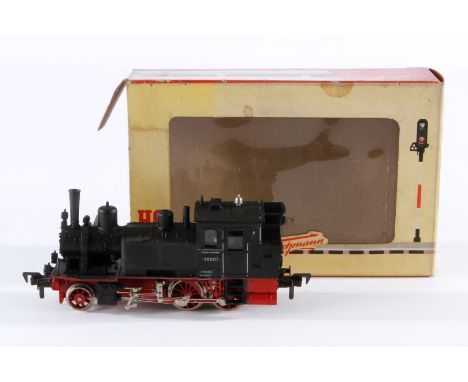 Fleischmann 1-B Tenderlok ”70 091” 1316, Spur H0, schwarz, Alterungsspuren, im besch. und NV OK, Z 3