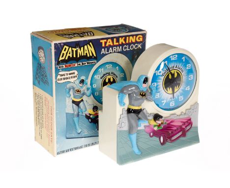 Batman ”Talking Alarm Clock”, batteriebetrieben, H 17, OK, mit Anleitung, Z 2