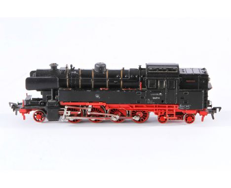 Fleischmann 1-D-2 Tenderlok ”65 014”, Spur H0, schwarz, Alterungsspuren, Z 3