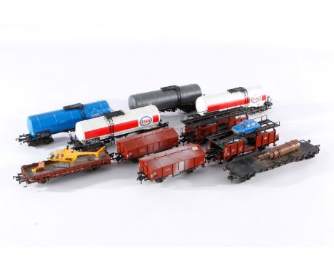 Konv. 10 Fleischmann Güter- und Kesselwagen, Spur H0, Alterungsspuren, Z 3