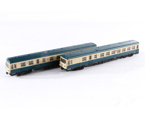 Lima Triebwagen, Spur H0, 2-teilig, creme/türkis, Alterungsspuren, Z 3