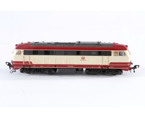 Fleischmann Diesellok ”218 217-8”, Spur H0, creme/rot, Alterungsspuren, Z 3