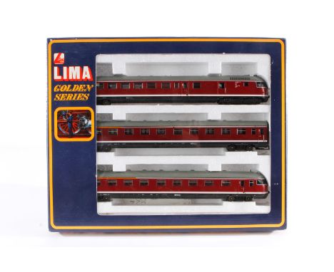 Lima Triebwagen 149808 G, Spur H0, rot, 3-teilig, Alterungsspuren, im leicht besch. OK, Z 2-3