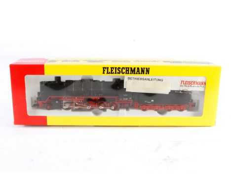 Fleischmann 1-E Schlepptenderlok ”50 849” 4181, Spur H0, schwarz, Alterungsspuren, OK, Z 2-3