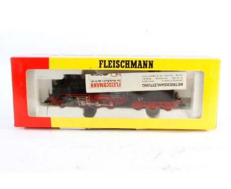 Fleischmann 1-C Schlepptenderlok ”24 016” 4142, Spur H0, schwarz, Alterungsspuren, OK, Z 2-3