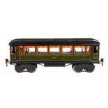 Märklin Personenwagen 1888, Spur 1, CL, mit Inneneinrichtung, 4 AT, 4A, 1 Trittstufe fehlt,