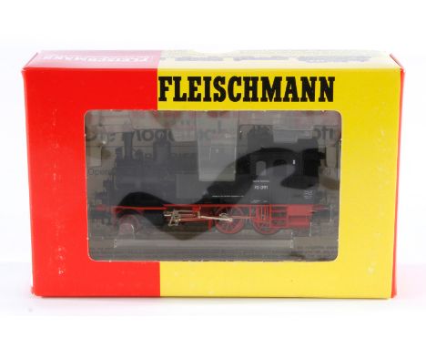Fleischmann 1-B Tenderlok ”70 091” 4070, Spur H0, schwarz, Alterungsspuren, im leicht besch. OK, Z 2