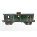 Märklin Gepäckwagen 2998, Spur 1, HL, mit 2 ST, LS und gealterter Lack, L 32,5, sonst noch Z 1-2